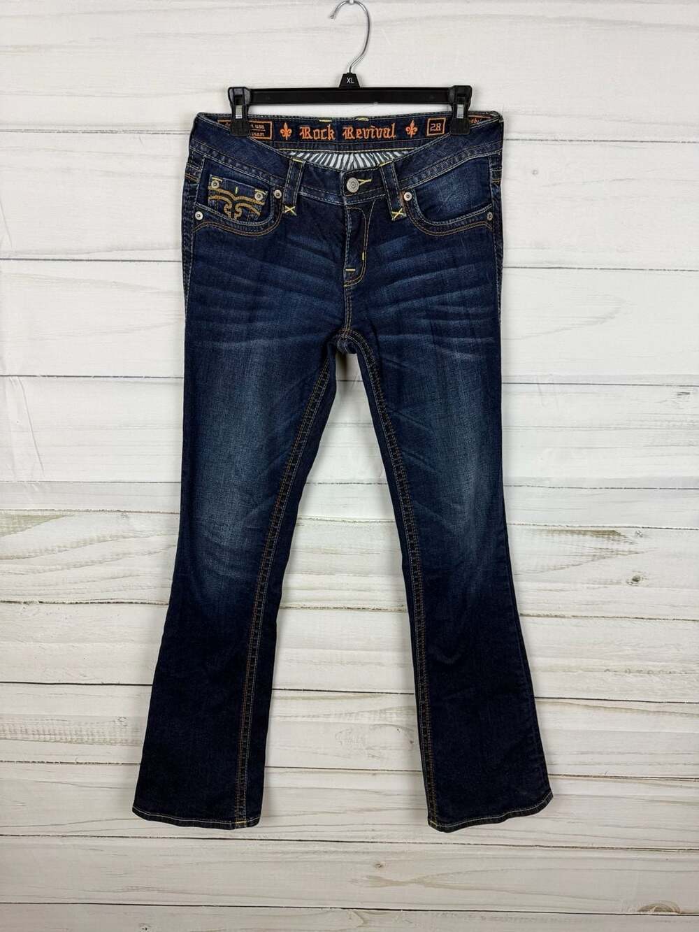 Rock Revival Anabela Bootcut Jeans Dark Wash Size 28
A-13